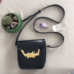 Vintage Alligator/Crocodile Cross Body Bag